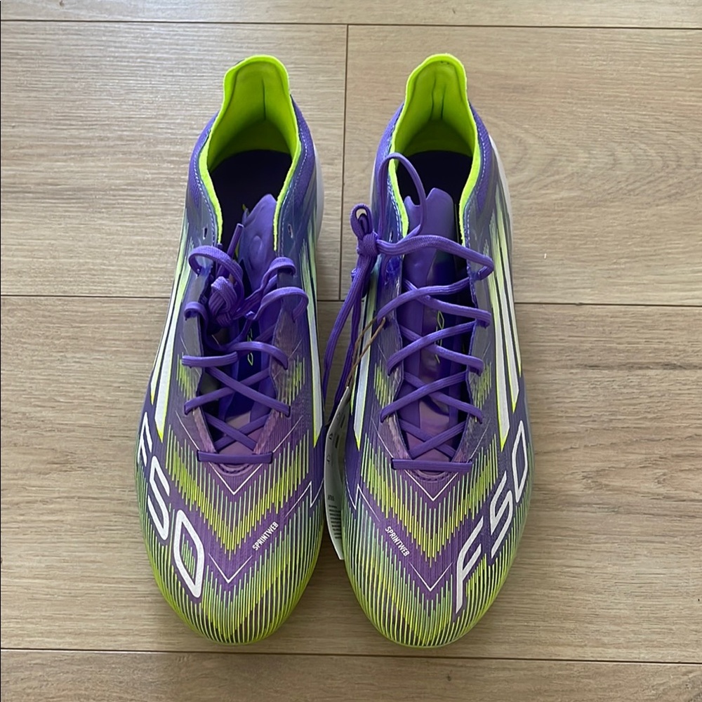 Adidas F50 Elite FG Soccer Cleats Purple Green